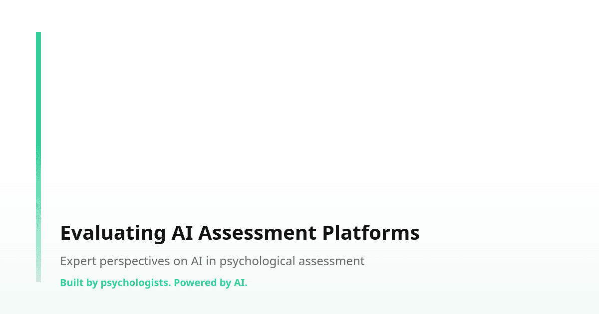 Evaluating AI Assessment Platforms